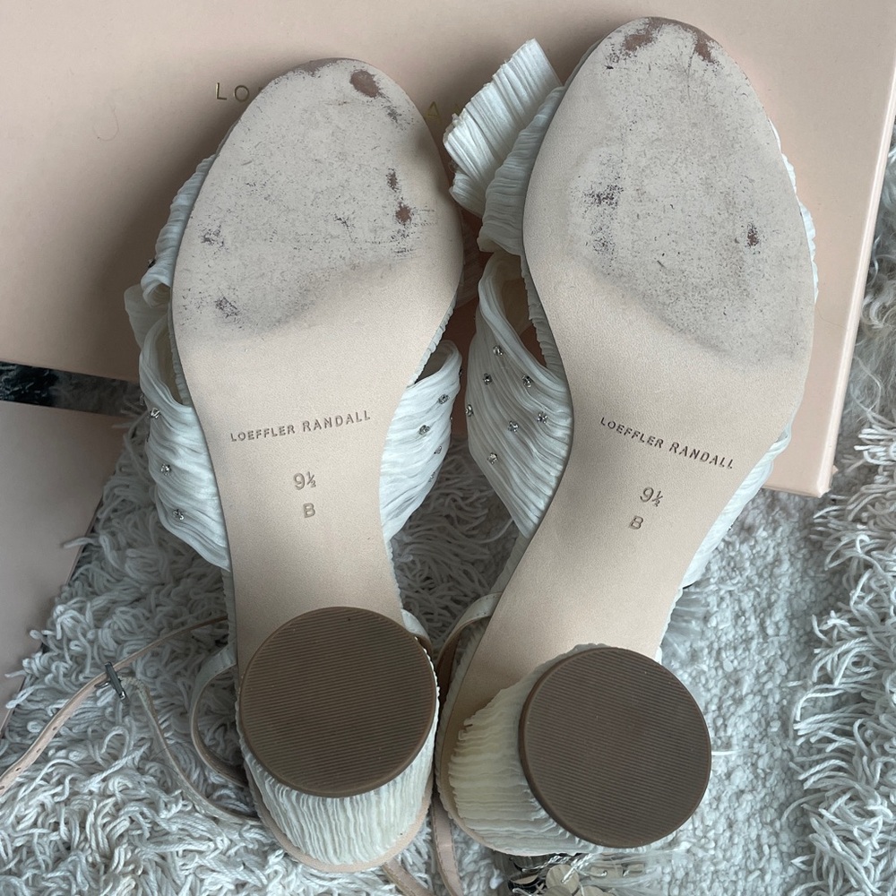 Loeffler Randall White Heeled Sandals - Picture 16 of 16